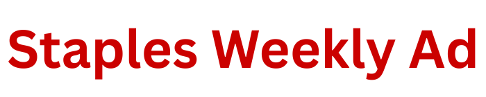 Staples Weekly Ad